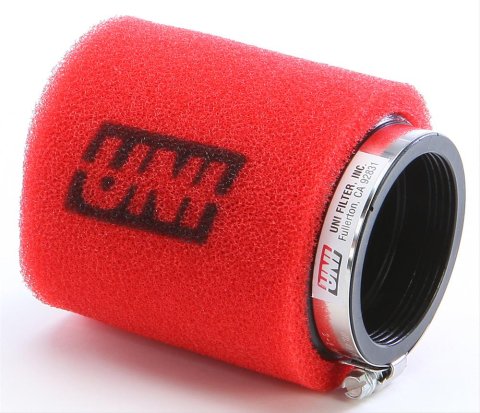 UNI Filter Clamp-On Dual Layer Pod Filters UP-4245ST Air Filter, Filter, Round Flanged, Foam, Red, 2.50 in. Inlet Flange I.D., Each thumbnail 1