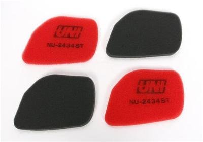 UNI Filter Multi-Stage Competition Air Filters UFI-NU-2434ST Filter, Competition, Foam, Red, Suzuki, Each