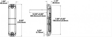 J.W. Speaker Taillight Assemblies 0338091 281-24/36V ARW LED Multi-Function Lamp thumbnail 2