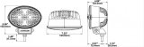 J. W. Speaker TS3001V LED Auxiliary Lights 550711 Light, LED, Pencil Beam, Adjustable Bracket Mount, 7 x 5 in. Oval, Clear, Composite, 12-24 V, Each thumbnail 8