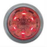 J. W. Speaker 6043 LED Work Lights 344731 Auxiliary Light, Work/Taillight, LED, 4.5 in. Round, Red/Clear, Aluminum, 12-24 V, Each thumbnail 3