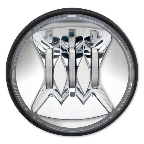 J. W. Speaker 6045 LED Fog Lights 546161 Auxiliary Light, Light, LED, 4.5 in. Round, Clear, Chrome Inner Bezel, Aluminum, 12 V, Each
