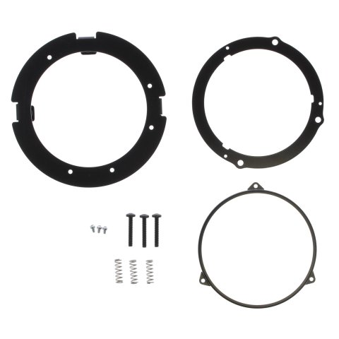 J. W. Speaker Headlight Mounting Rings 8200001 Ring, Aluminum, Black, 8630, 8631, Each thumbnail 1