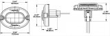 J. W. Speaker 186 LED Utility Lights 442641 Auxiliary Light, Interior, LED, 3 x 2 in. Oval, Clear, Polycarbonate, 12-24 V, Each thumbnail 2