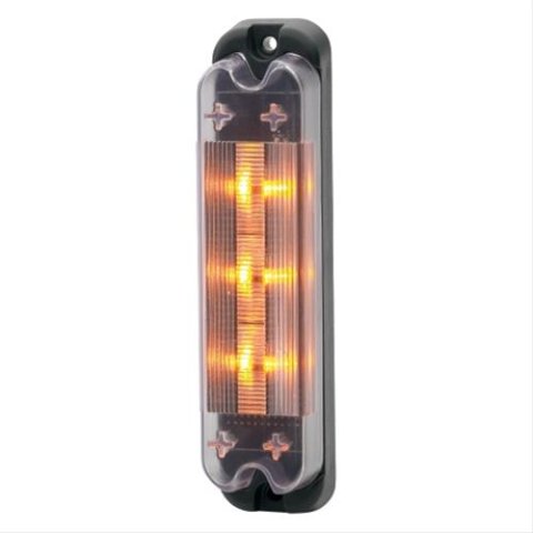J. W. Speaker Model 284 LED Strobe Warning and Safety Lights 645661 Light, 284, Warning/Safety Light, Amber, Low Profile, Plastic Housing, Black, Clear Lens, 9 in. Wire Leads, Each thumbnail 2
