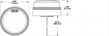J. W. Speaker 217 LED Signal Lights 345421 Auxiliary Light, Reverse Light, LED, 3 in. Round, Clear, Polycarbonite, 12-24 V, Each thumbnail 1