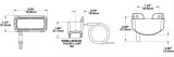 J.W. Speaker License Plate Light Assemblies 341281 151-12/24V LED Lic Illum w/Carrier thumbnail 1