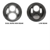 J. W. Speaker 8700 Evo 2 DOT-Compliant Dual Burn LED Headlights 554991 Headlight Assemblies, Headlights, Clear Lens, Natural Housing, Chrome Bezel, 12-24 V, Mounting Ring, Each thumbnail 3