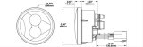 J. W. Speaker 239 J2 Series LED Turn Signals 346503 Signal Indicators, LED, Front, Round, Smoke Lens, Jeep, Pair thumbnail 4