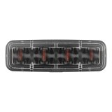 J. W. Speaker 793 LED Safety Lights 1603681 Auxiliary Light, Light, LED, Amber Stripe Zone, with Shroud, 6 x 2 in. Rectangular, Aluminum, 12-80 V, Each thumbnail 2