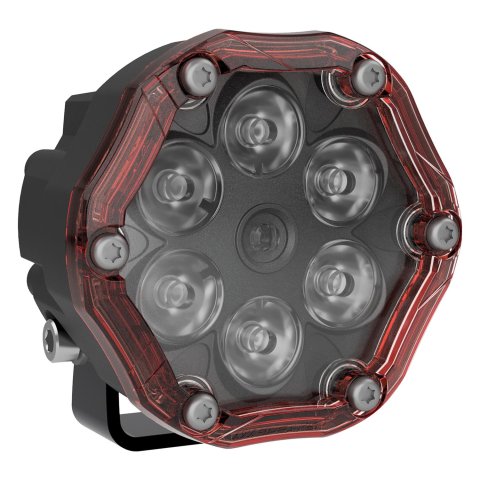 J. W. Speaker Trail 6 Flash Light Pods 0555363 Auxiliary Lights, Flash, LED, 12V, Aluminum, Black, 690 Lumens, Pair thumbnail 2