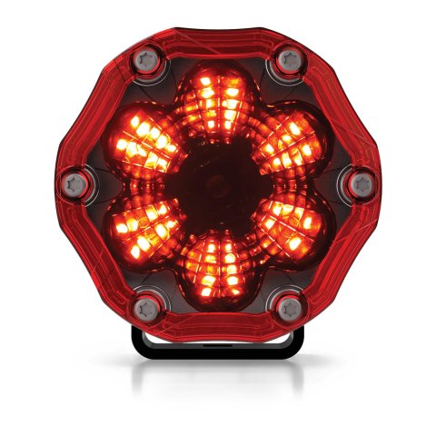 J. W. Speaker Trail 6 Flash Light Pods 0555363 Auxiliary Lights, Flash, LED, 12V, Aluminum, Black, 690 Lumens, Pair thumbnail 3