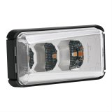 J.W. Speaker Turn Signal Indicators 344301 12/24V ECE/SAE LED Clear Side with Mount thumbnail 1