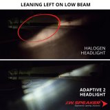 J. W. Speaker 8790 Adaptive 2 LED Headlights 555011 Headlight, LED, Round, Clear Lens, Gray Housing, Black Inner Bezel, 7.000 in. Diameter, Each thumbnail 7