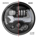 J. W. Speaker Jeep LED EVO J3 Heated Headlights for 2007-2021 WRANGLER, 2018 WRANGLER JK - 0557213 Headlight, J3, Clear Lens, Heated, Black Housing, Black Inner Bezel, 7 in. Round, Pair thumbnail 5