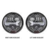 J. W. Speaker Jeep LED EVO J3 Heated Headlights for 2007-2021 WRANGLER, 2018 WRANGLER JK - 0557213 Headlight, J3, Clear Lens, Heated, Black Housing, Black Inner Bezel, 7 in. Round, Pair thumbnail 7