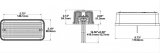 J.W. Speaker Marker Light Assemblies 341341 270TS-12V LED Lamp Amber w/18" Jumper thumbnail 1