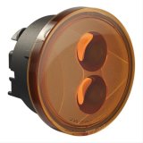 J. W. Speaker 239 J2 Series LED Turn Signals 346483 Signal Indicators, LED, Front, Round, Amber Lens, Jeep, Pair thumbnail 5