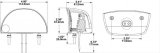 J. W. Speaker 125 ECE/DOT-Compliant License Plate Lights 341181 Light, Clear, 12-24 V, Polycarbonate Lens, Universal, Each thumbnail 2