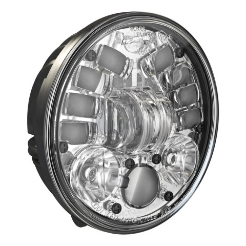 J.W. Speaker Headlight Assemblies 555121 8691A - 12V Pedestal Headlight, Chr.
