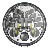 J.W. Speaker Headlight Assemblies 555121 8691A - 12V Pedestal Headlight, Chr. thumbnail 2