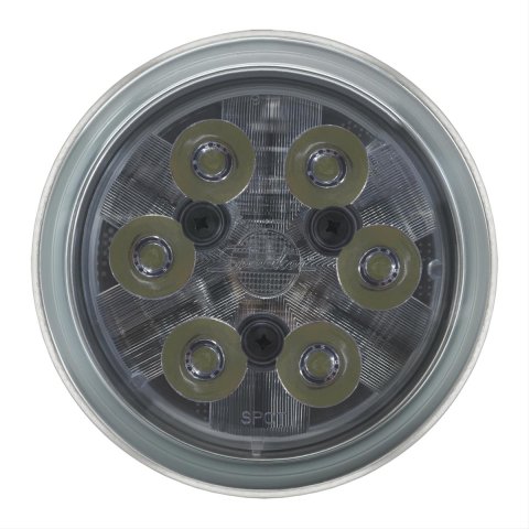 J. W. Speaker 6040 LED Work Lights 3157581 Auxiliary Light, Light, LED, Spot Beam, 4.5 in. Round, Glass Lens, Clear, Aluminum, 12-48 V, Each