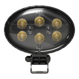 J. W. Speaker 735 LED Work Lights 1706591 Auxiliary Light, Light, LED, Flood Beam, 5 x 3 in. Oval, Clear, Aluminum, 12-24 V, Each thumbnail 2