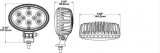 J. W. Speaker 735 LED Work Lights 1706591 Auxiliary Light, Light, LED, Flood Beam, 5 x 3 in. Oval, Clear, Aluminum, 12-24 V, Each thumbnail 5