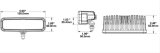 J. W. Speaker 793 LED Safety Lights 1603651 Auxiliary Light, Light, LED, Amber Stripe Zone, 6 x 2 in. Rectangular, Aluminum, 12-110 V, Each thumbnail 4