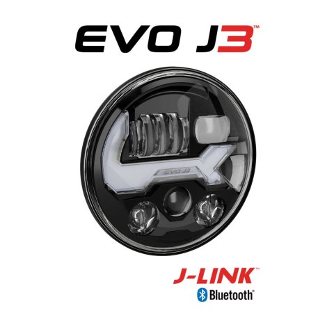 J. W. Speaker Jeep LED EVO J3 Non-Heated Headlights for 2007-2017 WRANGLER, 2018 WRANGLER JK - 0555593 Headlight, J3, Clear Lens, Non-Heated, Black Housing, Graphite Inner Bezel, 7 in. Round, Pair thumbnail 5