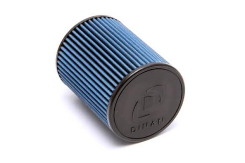Dinan High-Flow Air Filters D403-0350 Filter Elements, High-Flow, Oiled, Round Flanged, Cotton Gauze, Blue, 8.00 in. Length, BMW, Each thumbnail 1