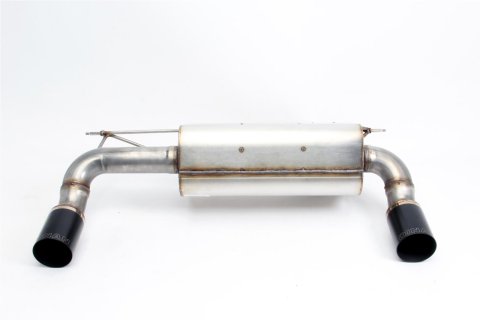 Dinan Free Flow Stainless Exhaust Systems D660-0077-BLK Systems, Stainless, Rear Axle-back, Single In/Dual Out, Steel, Natural, Split Rear Exit, Black Tips, BMW, 3.0L, Kit thumbnail 3