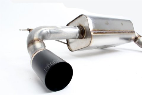 Dinan Free Flow Stainless Exhaust Systems D660-0077-BLK Systems, Stainless, Rear Axle-back, Single In/Dual Out, Steel, Natural, Split Rear Exit, Black Tips, BMW, 3.0L, Kit thumbnail 6