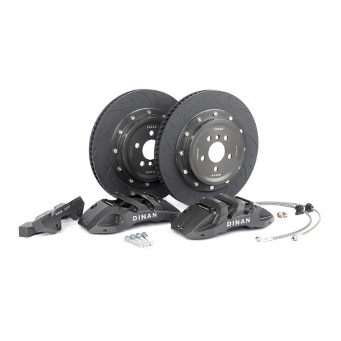 Dinan Big Brake Front Kits D290-1008-G Disc Kit, Brake, Front, Slotted Rotors, 6-Piston Gray Powdercoat Calipers, BMW, Kit