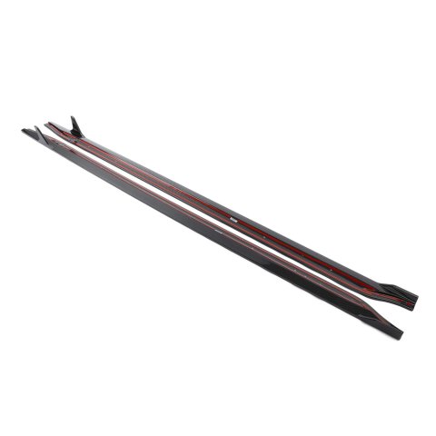 Dinan Side Skirts D980-0047 Rocker Molding, Left/Right, Carbon Fiber, Gloss, BMW, Pair thumbnail 1