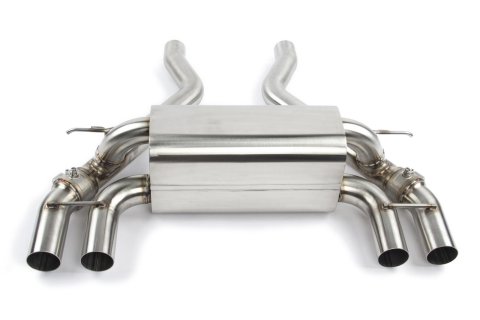 Dinan Free Flow Stainless Exhaust Systems D660-0082-BLK Systems, Stainless, Rear Axle-back, Dual In/Four Out, Steel, Natural, Split Rear Exit, Black Tips, BMW, 3.0L, Kit thumbnail 2