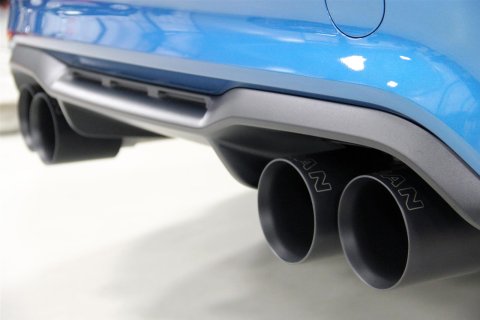 Dinan Free Flow Stainless Exhaust Systems D660-0082-BLK Systems, Stainless, Rear Axle-back, Dual In/Four Out, Steel, Natural, Split Rear Exit, Black Tips, BMW, 3.0L, Kit thumbnail 5