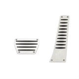 Dinan Pedal Covers D700-0001 Pads, Covers, Gas/Brake, Aluminum/Rubber, Black/Natural, BMW, Pair thumbnail 1