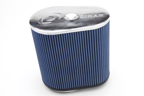 Dinan Replacement Air Filters D403-0015 Filter Elements, Direct Replacement, Oval, Dry, Blue Filter, Shiny End Cap, Logo, BMW, M3, 4.0L, Each thumbnail 2