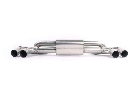 Dinan Free Flow Stainless Exhaust Systems D660-0079 Systems, Stainless, Rear Axle-back, Dual In/Four Out, Steel, Natural, Split Rear Exit, Polished Tips, BMW, 4.4L, Kit thumbnail 2