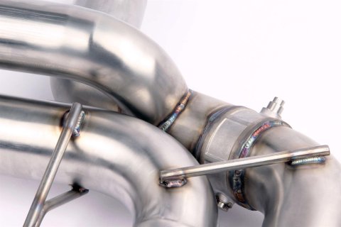 Dinan Free Flow Stainless Exhaust Systems D660-0079 Systems, Stainless, Rear Axle-back, Dual In/Four Out, Steel, Natural, Split Rear Exit, Polished Tips, BMW, 4.4L, Kit thumbnail 3