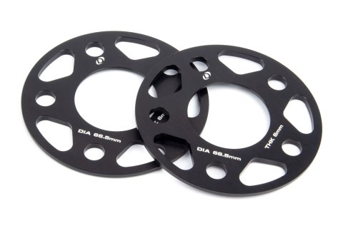 Dinan 0.236 inch Wheel Spacers D210-2024 Spacer, Billet Aluminum, 6.00mm Thickness, 66.50mm Center Bore Diameter, Pair thumbnail 2