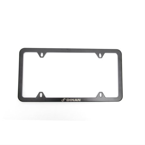 Dinan License Plate Frames for 2011 1 SERIES M - D010-0018 Frame, Stainless Steel, Black, Slimline, Log, Each