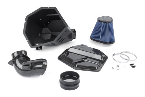 Dinan High-Flow Air Intake Systems D760-0065 Cold Intake, High Flow, Carbon Fiber Tube, Blue Filter, BMW, Toyota, 3.0L, Kit thumbnail 1