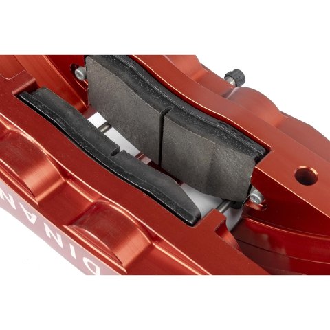Dinan Big Brake Rear Kits D290-1006-R Disc Kit, Brake, Rear, Slotted Rotors, 4-Piston Red Powdercoat Calipers, BMW, Kit thumbnail 9