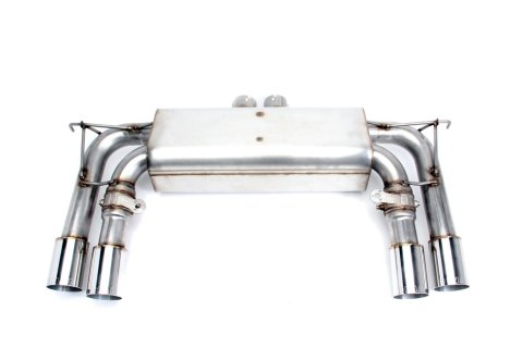 Dinan Free Flow Stainless Exhaust Systems D660-0054A Systems, Flow, Rear Axle-back, Dual In/Four Out, Steel, Natural, Split Rear Exit, Polished Tips, BMW, 4.4L, Kit thumbnail 1