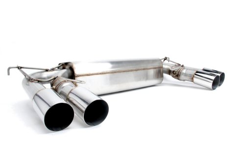 Dinan Free Flow Stainless Exhaust Systems D660-0054A Systems, Flow, Rear Axle-back, Dual In/Four Out, Steel, Natural, Split Rear Exit, Polished Tips, BMW, 4.4L, Kit thumbnail 2
