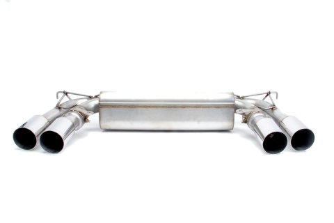 Dinan Free Flow Stainless Exhaust Systems D660-0054A Systems, Flow, Rear Axle-back, Dual In/Four Out, Steel, Natural, Split Rear Exit, Polished Tips, BMW, 4.4L, Kit thumbnail 4
