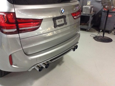 Dinan Free Flow Stainless Exhaust Systems D660-0054A Systems, Flow, Rear Axle-back, Dual In/Four Out, Steel, Natural, Split Rear Exit, Polished Tips, BMW, 4.4L, Kit thumbnail 6