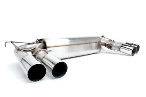 Dinan Free Flow Stainless Exhaust Systems D660-0054A Systems, Flow, Rear Axle-back, Dual In/Four Out, Steel, Natural, Split Rear Exit, Polished Tips, BMW, 4.4L, Kit thumbnail 8
